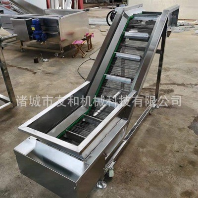 友和供用链板网带提升机食品冷却网链输送自动化上料链板提升机图2