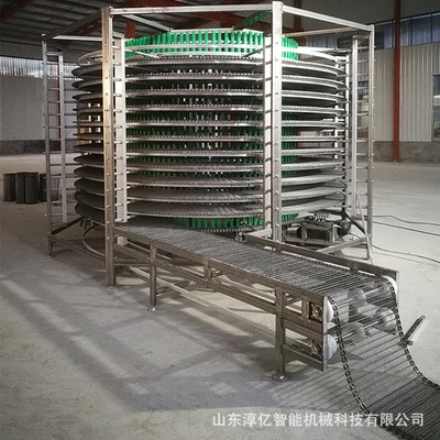 304不锈钢螺旋塔输送机 食品网带螺旋式冷却塔 多层网链输送机图3