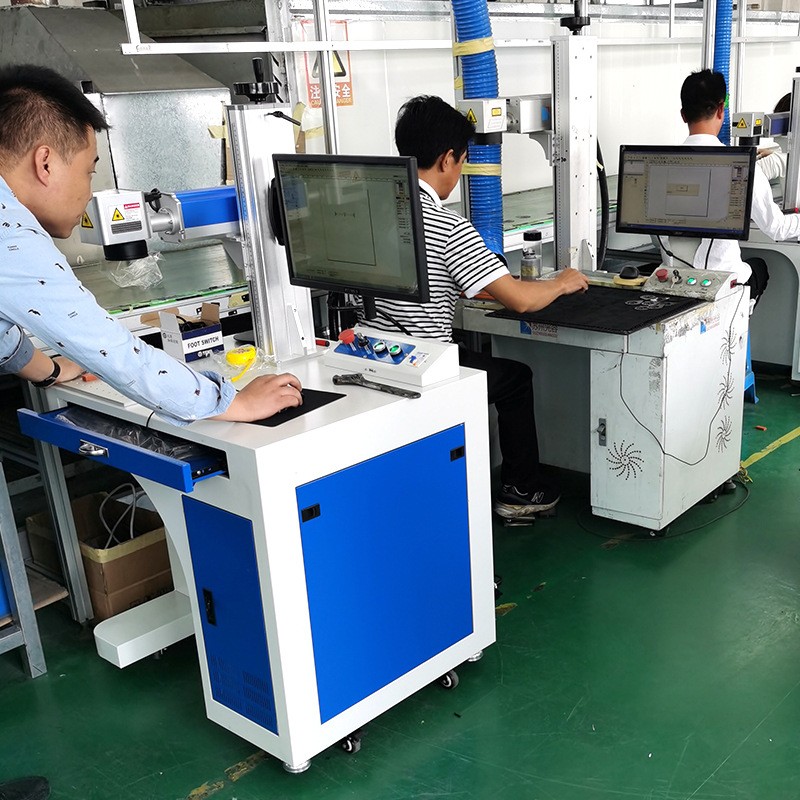 台式光纤激光打标机金属铭牌不锈钢刻字机塑料雕刻紫外激光打码机图2