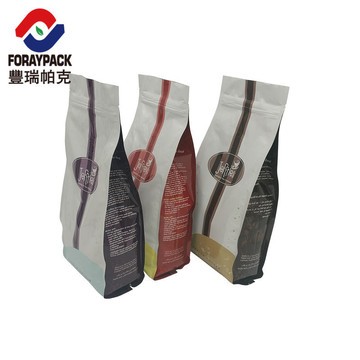 八边封镀铝风勤袋咖啡豆自封袋五谷杂粮休闲食品包装袋印刷图2
