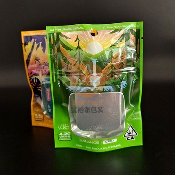 新款创意小批量出口双拉链防小孩误食开启拉链袋防潮烟草花铝箔袋图5