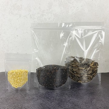 透明自立自封袋花茶塑料拉链零食食品包装袋子茶叶坚果自立袋现货图3