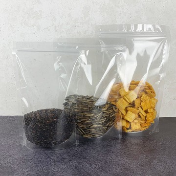 透明自立自封袋花茶塑料拉链零食食品包装袋子茶叶坚果自立袋现货图4