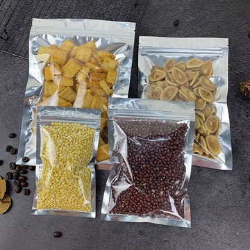 镀铝阴阳自封骨袋食品包装塑料袋铝箔包装自封袋半透明镀铝拉骨袋图5