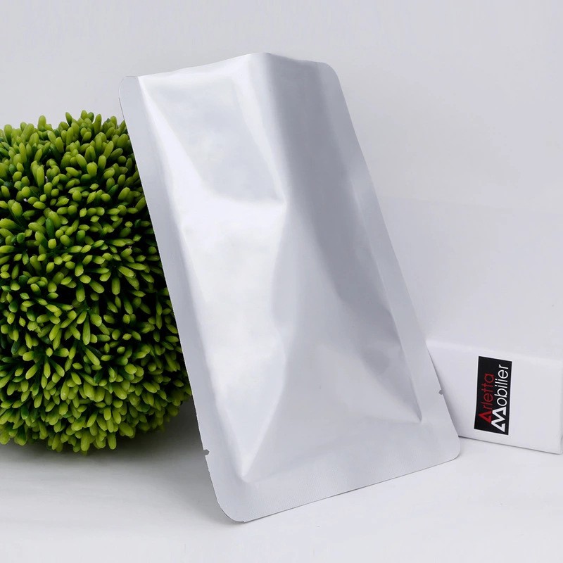 厂家现货平口三边封纯铝箔真空包装袋可抽真空茶叶熟食袋 食品袋图5