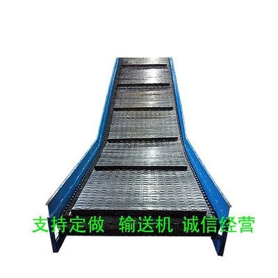厂家产销斗式加厚PVC 输送机、 食品级链板输送机 平行爬坡输送机图3