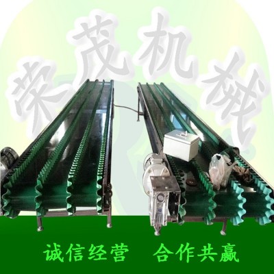 筛选瓜果输送机 小型爬坡防滑输送机 PVC带 裙边皮带输送机