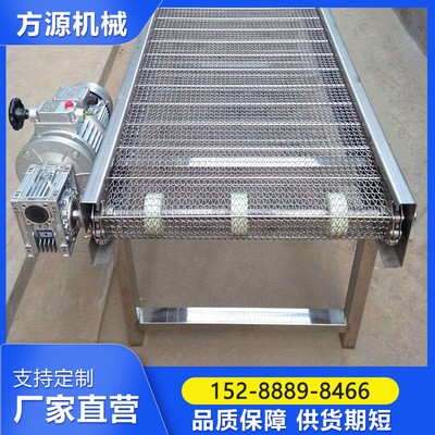 源头工厂网带输送机果蔬清洗烘干车间传送带不锈钢网带传送机定金图2