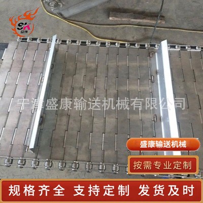 定制不锈钢冲孔链板输送带蔬果茶叶清洗烘干传动链板不锈钢板式链图3