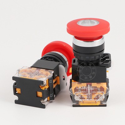 高品质LA38-11ZS (STOP)蘑菇急停按钮开关 开孔22mm 一开一闭图4