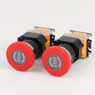 高品质LA38-11ZS (STOP)蘑菇急停按钮开关 开孔22mm 一开一闭图3