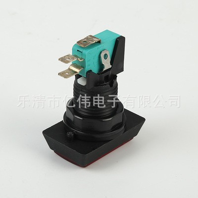 服务至上 YW3-607游戏机开关 方头红色带灯12V按钮开关图4