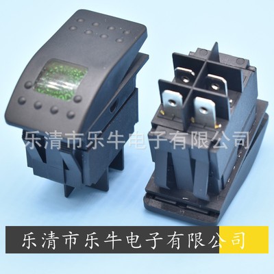 12V/24V LED防水汽车开关船型开关 游艇房车改装开关汽车翘板红色图3