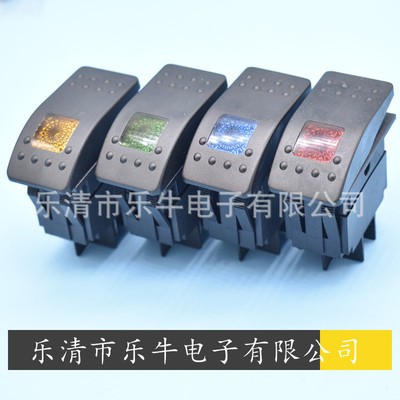 12V/24V LED防水汽车开关船型开关 游艇房车改装开关汽车翘板红色图5