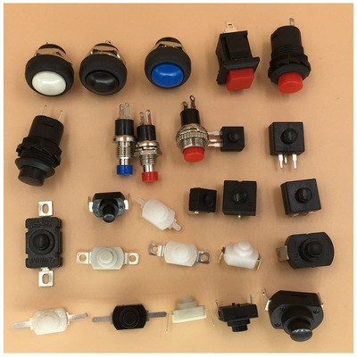 现货供应按钮开关,厂家直销黑色按钮自锁开关,高寿命电器玩具开关图5