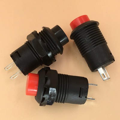 现货供应按钮开关,厂家直销黑色按钮自锁开关,高寿命电器玩具开关图3