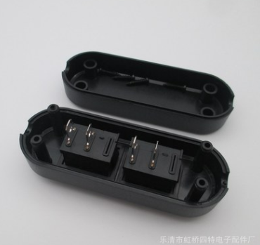 双按键按钮船型开关 双联双控 子母灯台灯线上开关 2脚2档 10A图2