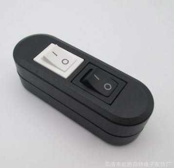 双按键按钮船型开关 双联双控 子母灯台灯线上开关 2脚2档 10A图4