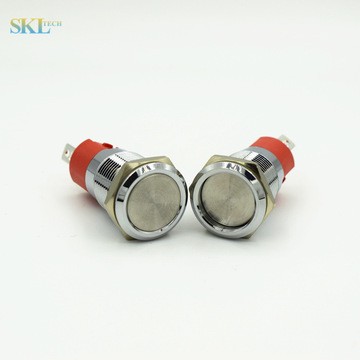 高质量16MM金属按钮开关自锁式防水19MM电源设备启动开关12A电流图3