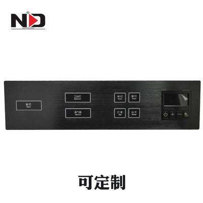 酒店弱电485智能触摸开关定做 金属拉丝面板按键背光强电轻触开关图4