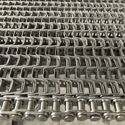 304不锈钢长城网带水草垃圾打捞传送U型网链土豆清洗马蹄链输送机图3
