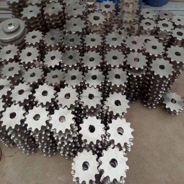 链轮齿轮供应08B单排45号钢4分5分06B双排传动链轮工业不锈钢链轮图5