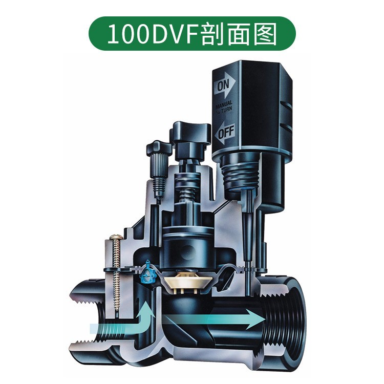 美国雨鸟电磁阀100DVF 流量控制 自带清洗螺栓图4