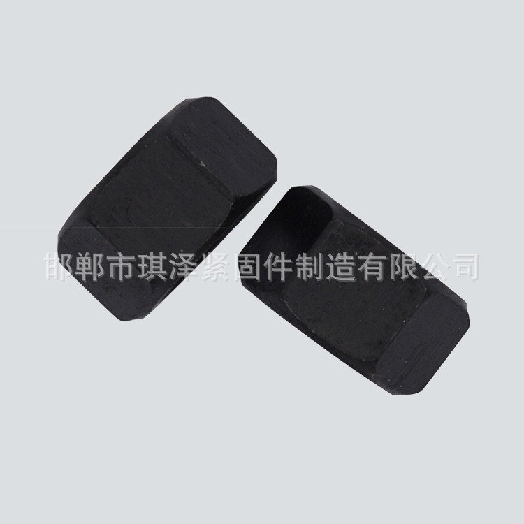 厂家热销 氧化发黑 DIN934 碳钢8.8级 m20高强度六角螺母 可定制10000个起批图4