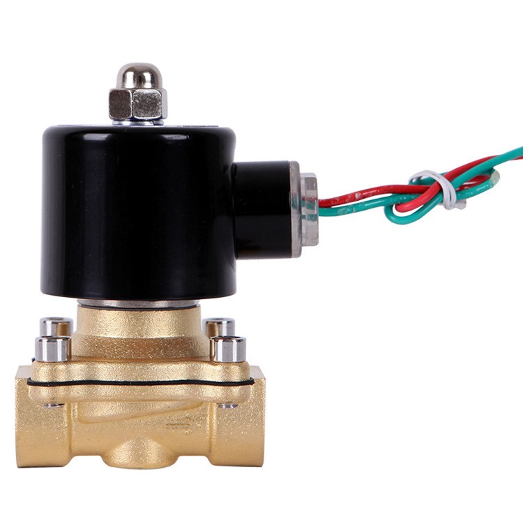余姚三叶黄铜电磁阀开关阀220V24V水阀 丝扣阀4分6分1寸铜线圈图5