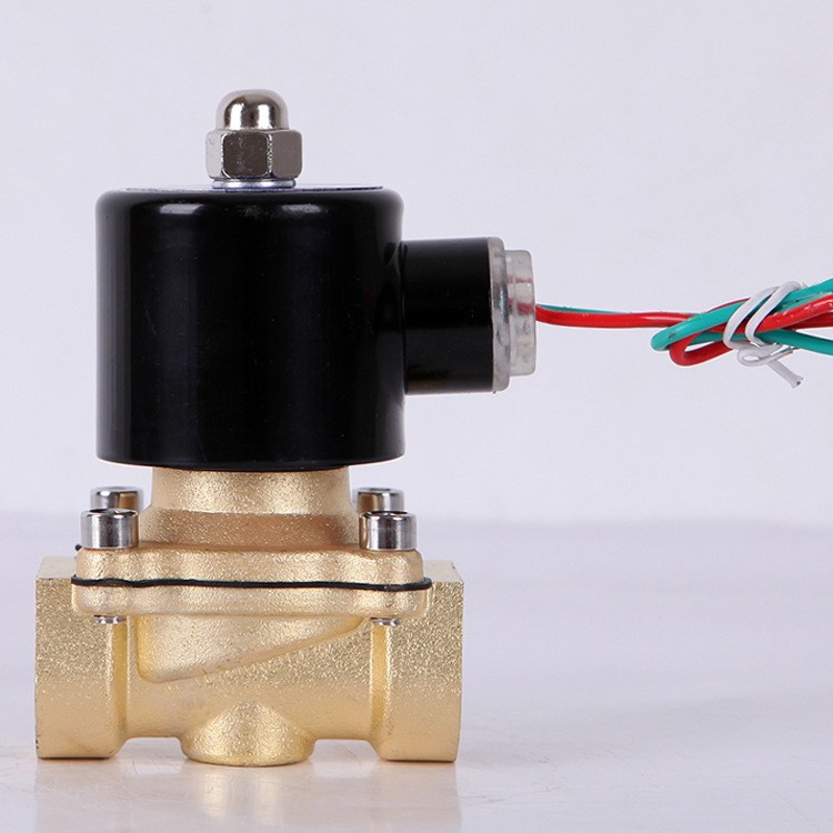 余姚三叶黄铜电磁阀开关阀220V24V水阀 丝扣阀4分6分1寸铜线圈图4
