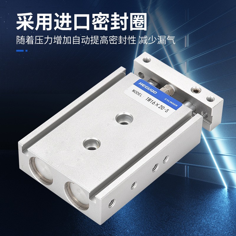 TR32双杆双轴气缸TR16X10S TR10X20S TR20X30S TR25X40S TR10图4
