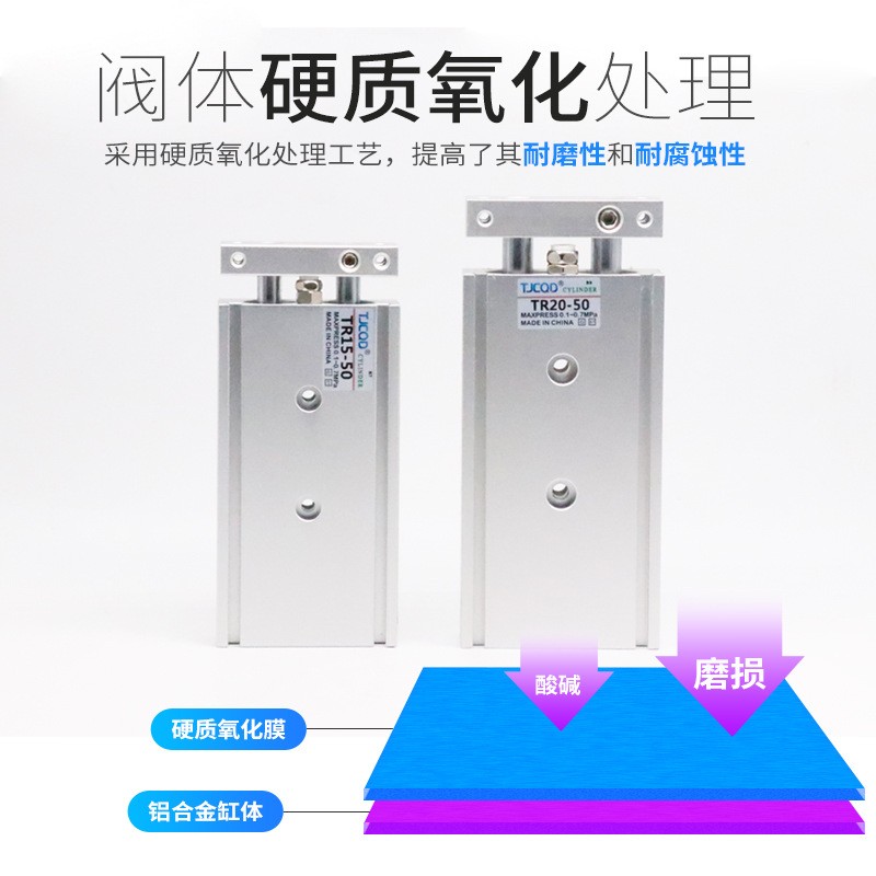 亚德客尺寸口罩机双轴双杆气缸TR25X10X15X20X25X30X35X40X45X50S图2