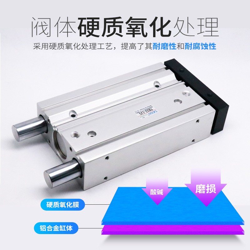 费斯托尺寸三轴三杆带导杆气缸TB25-10*20*30*40*50*60*75*80带磁图2
