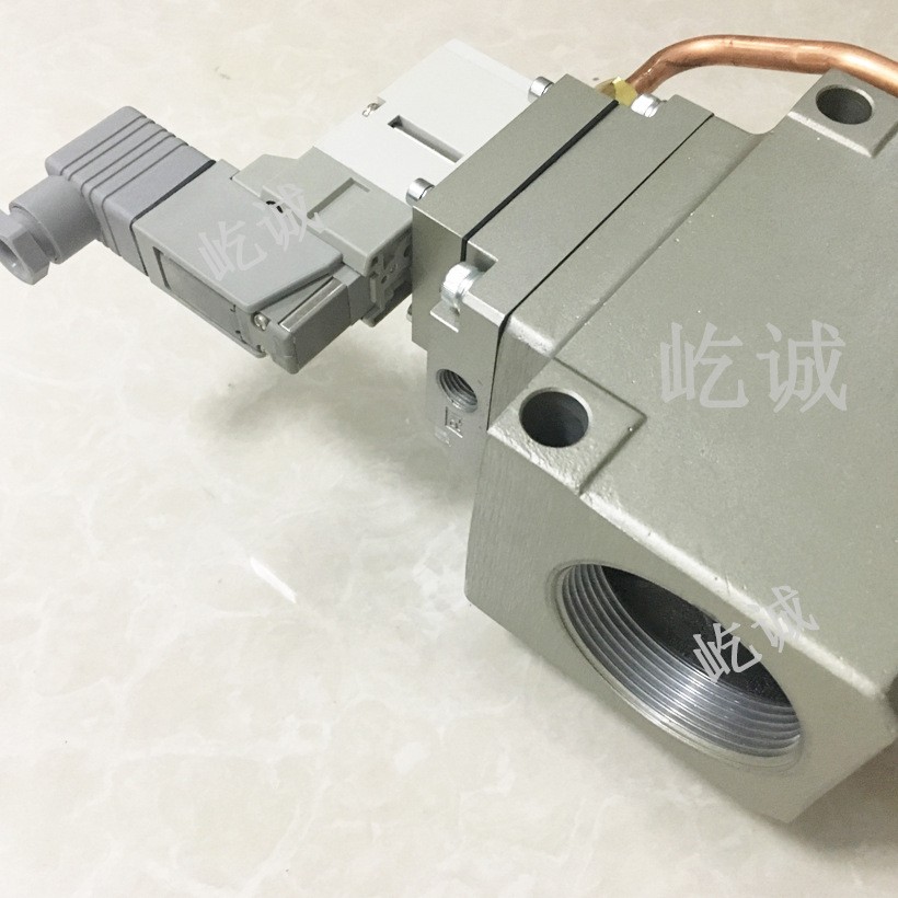 现货日本SMC大型3通电磁阀 VP3185-205DA1-X81 橡胶密封高频全新图5