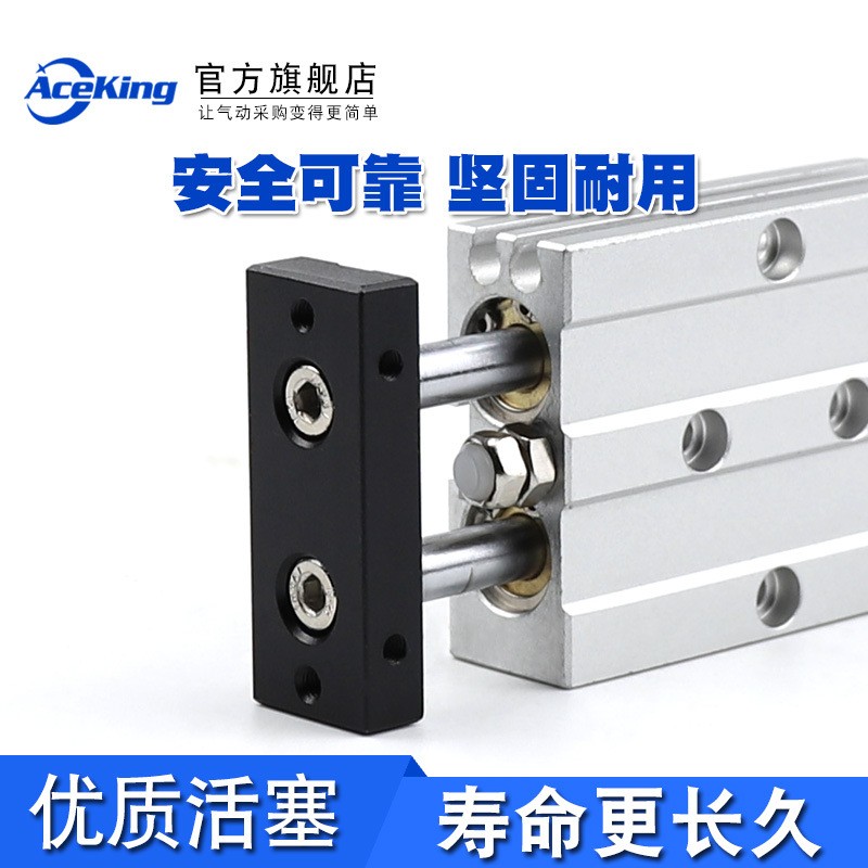 双轴双杆气缸TD10/16/20X10-20*30*40*45*50*75*100*150*200-SD2图2