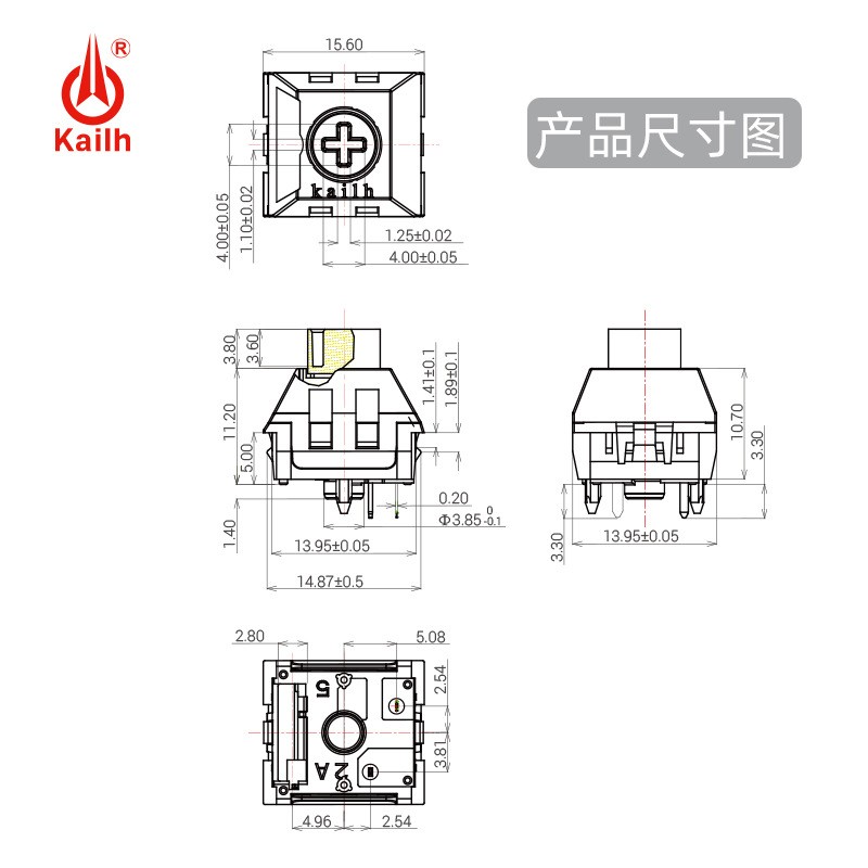 凯华 机械键盘轴体 BOX轴，全透明 线性段落手感可选 支持热插拔图4