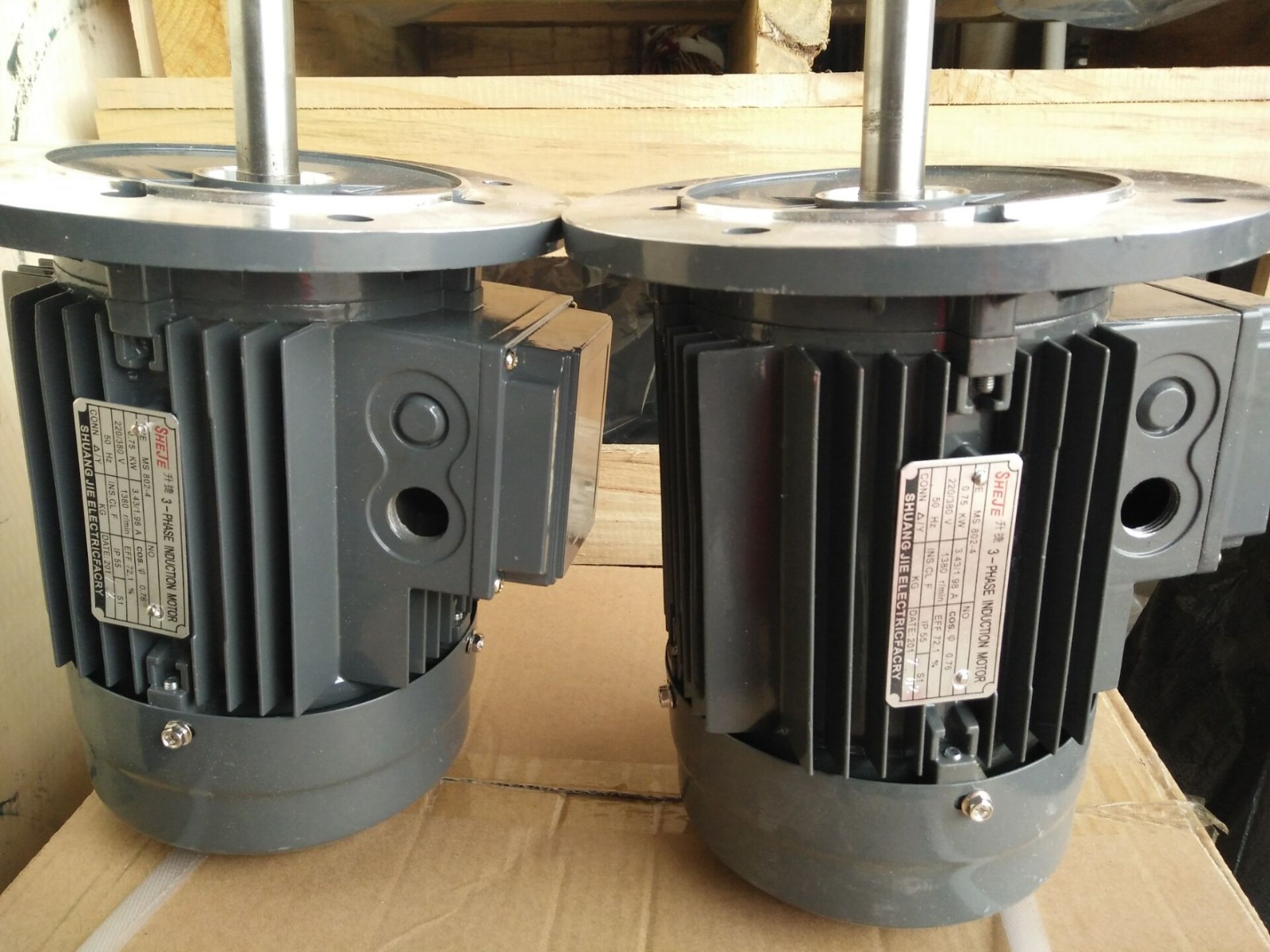 烤箱专用电机SHEJE升捷长轴铝壳电机MS802-4 0.75KW 4P 轴长图3