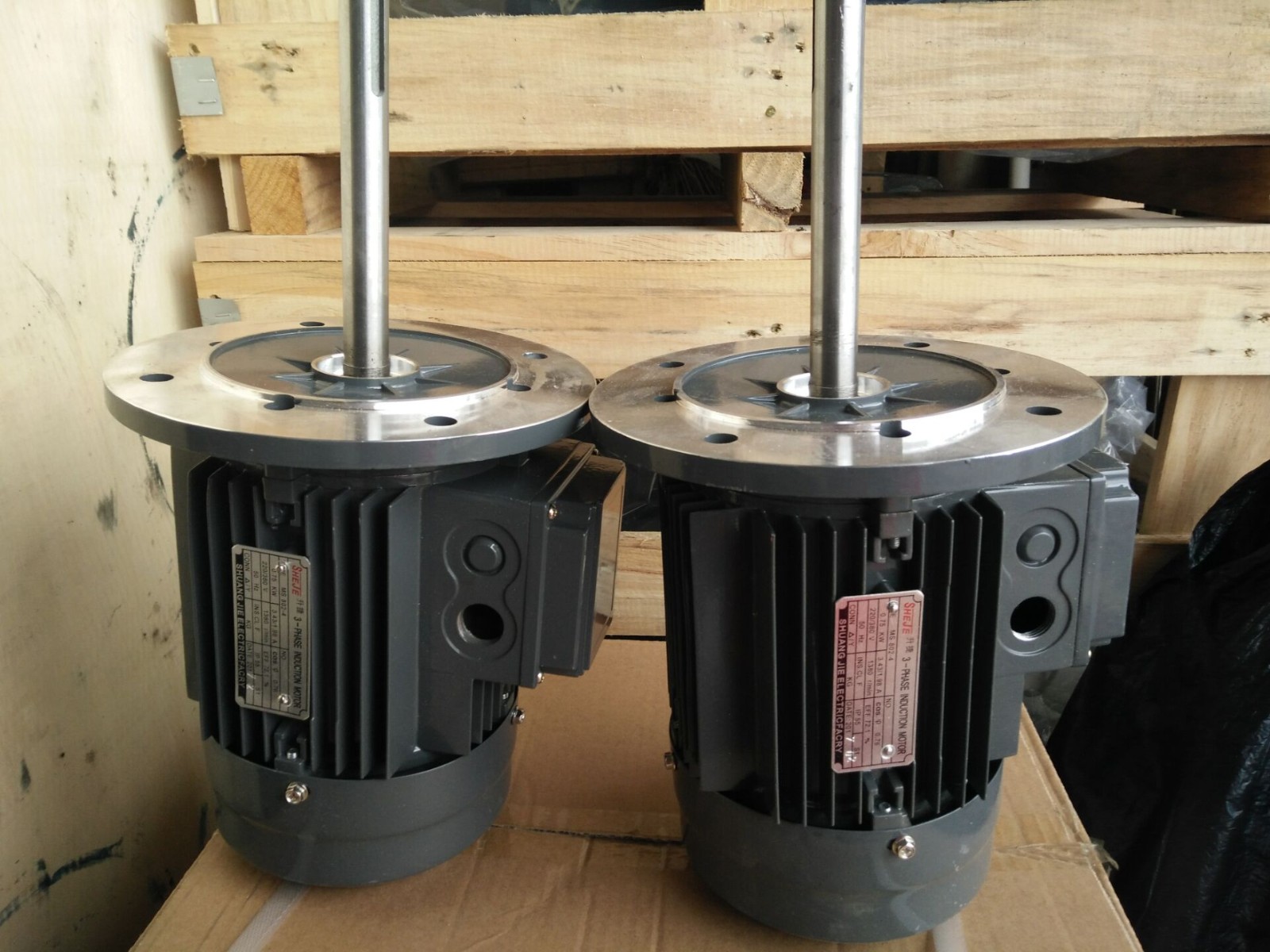 烤箱专用电机SHEJE升捷长轴铝壳电机MS802-4 0.75KW 4P 轴长图2