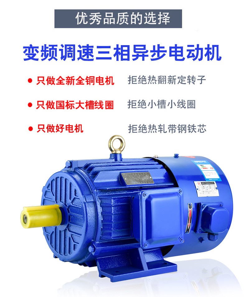 YVF变频调速电机380V三相异步电动机全铜交流电机18.5/22/30/37KW图3