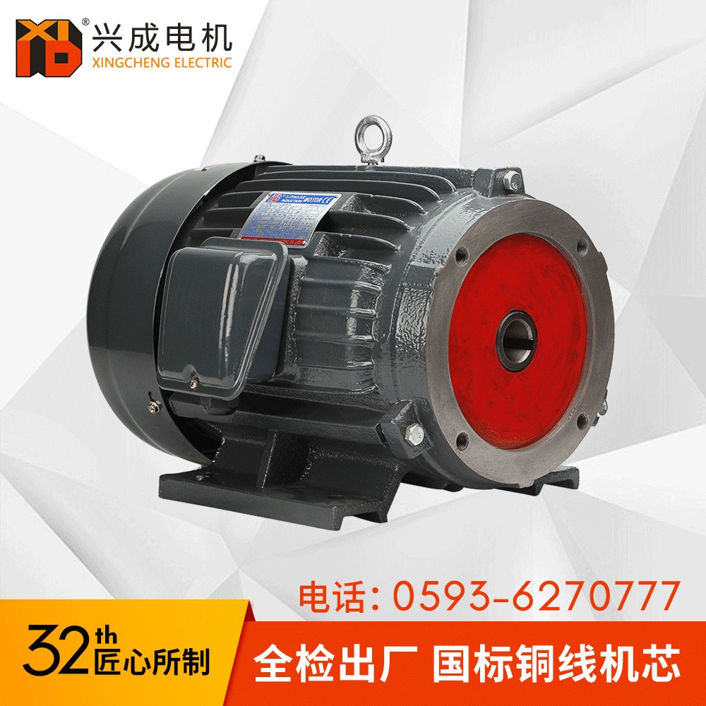 液压站装站YT132S铜线机芯5.5KW铸铁7.5HP卧式油泵电机 油压马达图5