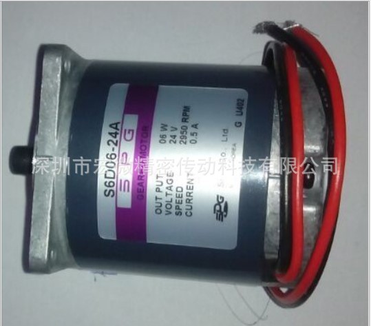 韩国SPG电机 S6D06-24A 6~10W直流马达半导体设备用电机微型马达图4