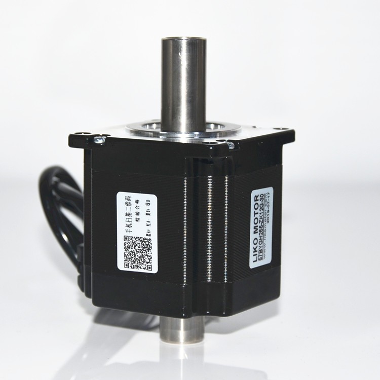 57双轴中空轴电机/加长空心轴定制/LIKO MOTOR|不锈钢轴孔径12图2