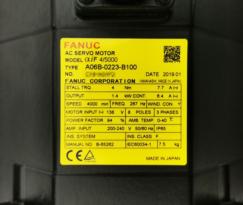 FANUC A06B-0223-B100 2223-B100全新伺服电机马达直轴现货议价图2