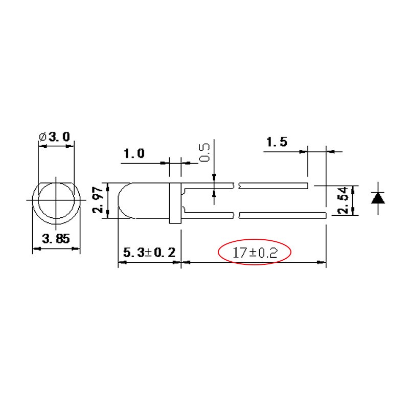 3mm940nm红外线发射管遥控灯具类发射二极管遥控器发射头厂家直供图2