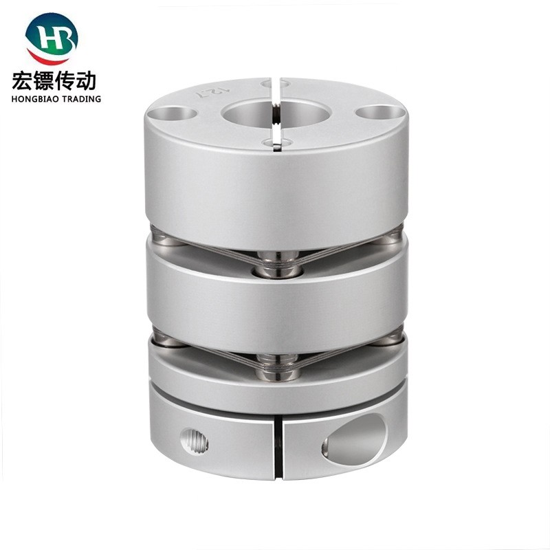 现货传动联轴器编码器弹性丝杆双膜片大扭矩高强度铝合金伺服电机图5