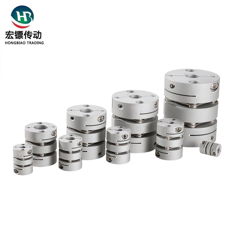 现货传动联轴器编码器弹性丝杆双膜片大扭矩高强度铝合金伺服电机图2