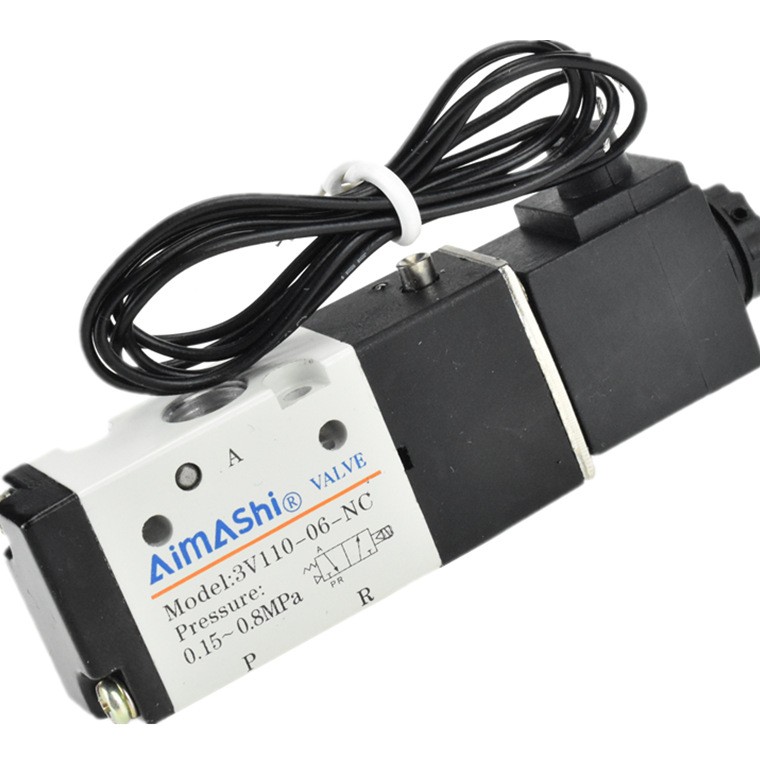 AIMASHI电磁阀3V210-08-NC 3V110-06 3V310-10 3V410-15二位三通图2