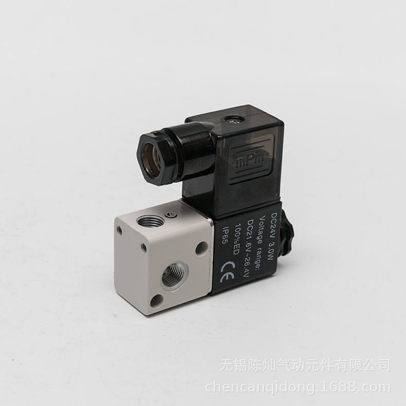 现货批发 2V-025系列 电磁阀 二位二通直通式小口径电磁阀图2