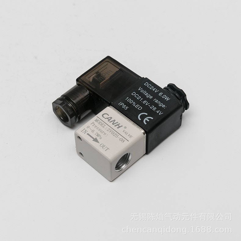 现货批发 2V-025系列 电磁阀 二位二通直通式小口径电磁阀图4