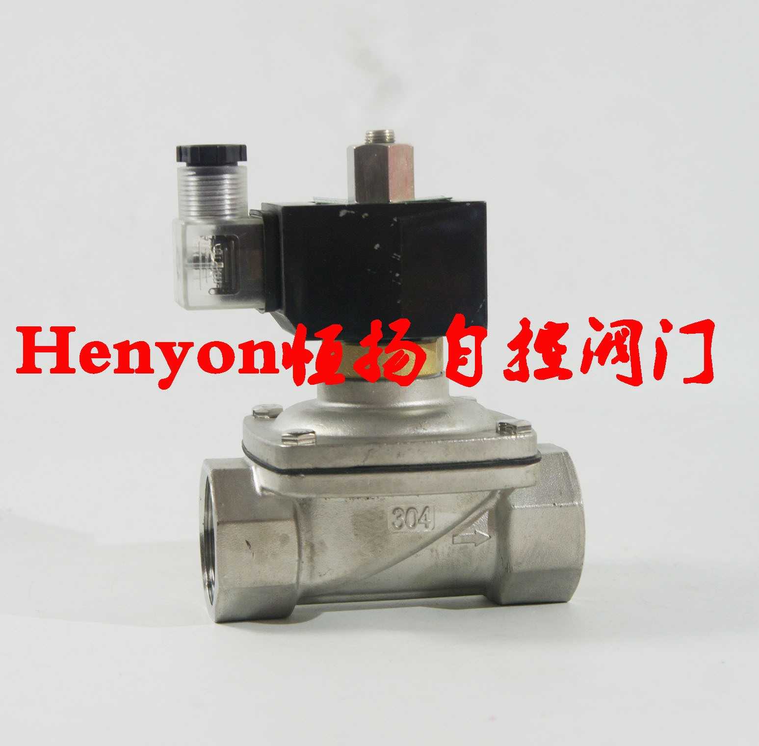 DN32不锈钢电磁阀2W320-32BK 1.2寸常开不锈钢电磁阀图1